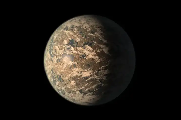 Планета TRAPPIST-1e.