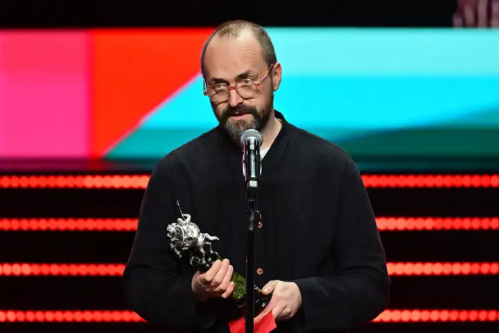 Режиссер Антон Бильжо, получивший награду за лучшую режиссерскую работу за фильм «Выготский». 