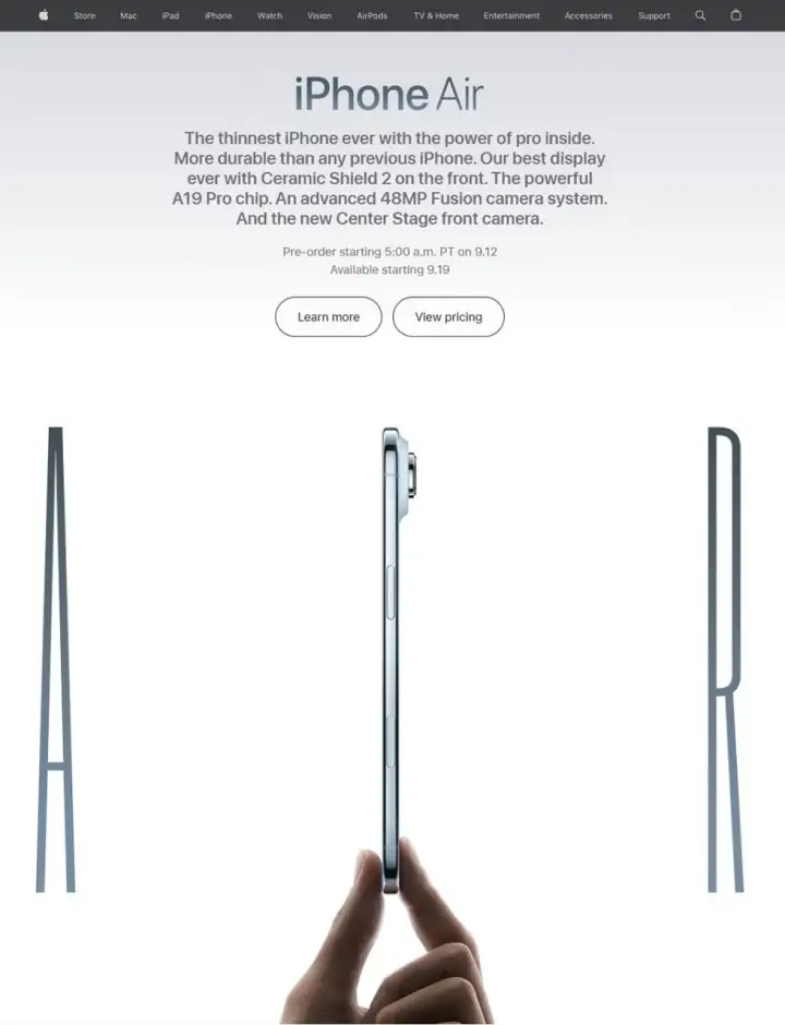 Оригинальная реклама на американской версии сайта.