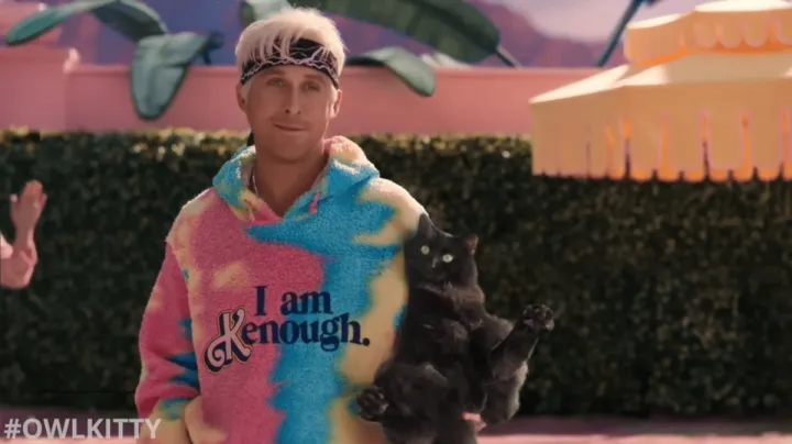 Тоби снимает Лиззи на зеленом фоне, а затем вставляет в оригинальные кадры. Настоящее серьезное кино!