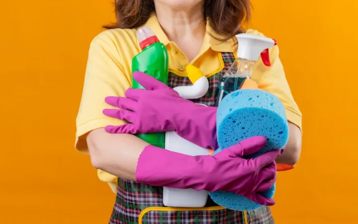 Подготовка к уборке.