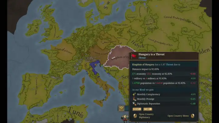 Теперь у каждого государства будут свои бонусы за местность.